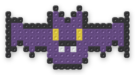 Bat Perler bead pattern