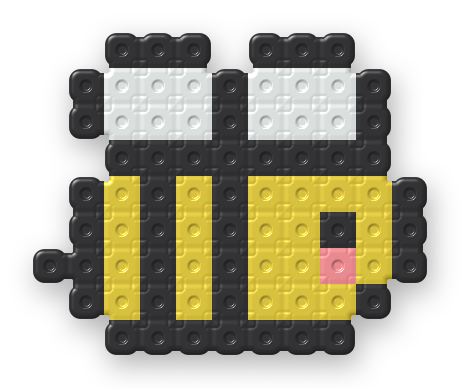 Bumble Bee Perler bead pattern