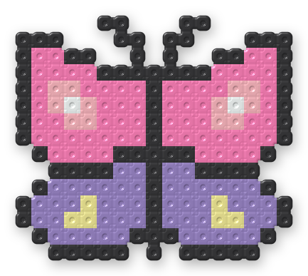 Butterfly Perler bead pattern