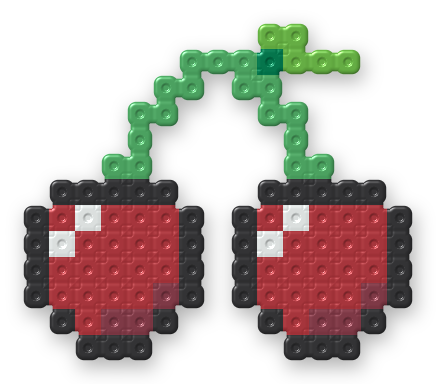 Cherries Perler bead pattern