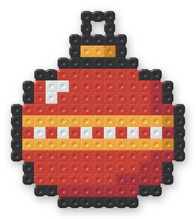 Christmas Ornament Perler bead pattern