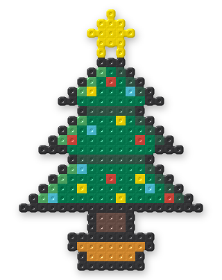 Christmas Tree Perler bead pattern