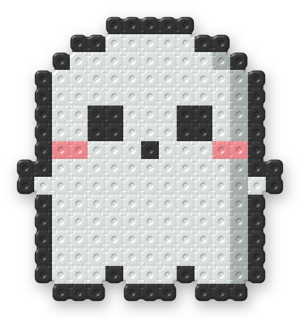 Cute Ghost Perler bead pattern