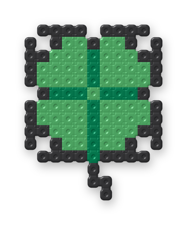 Four-Leaf Clover Perler bead pattern