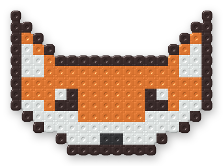 Fox Face Perler bead pattern