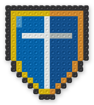 Knight Shield Perler bead pattern