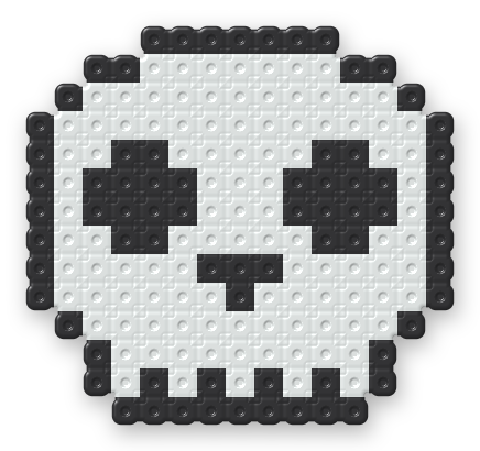Skull Perler bead pattern