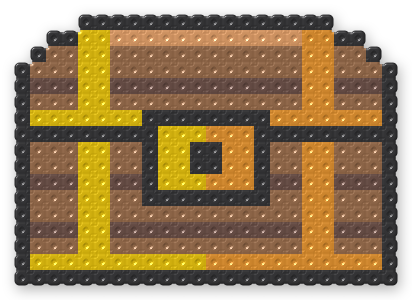 Treasure Chest Perler bead pattern