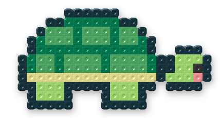 Turtle Perler bead pattern